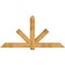 Ekena Millwork Kennewick Rough Sawn Timber Gable Bracket, Western Red Cedar, 84"W x 42"H x 6"D x 6"F, 12/12 Pitch GBW084X42X0606KEN00RWR - alternate 1